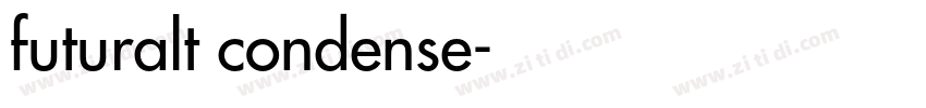 futuralt condense字体转换